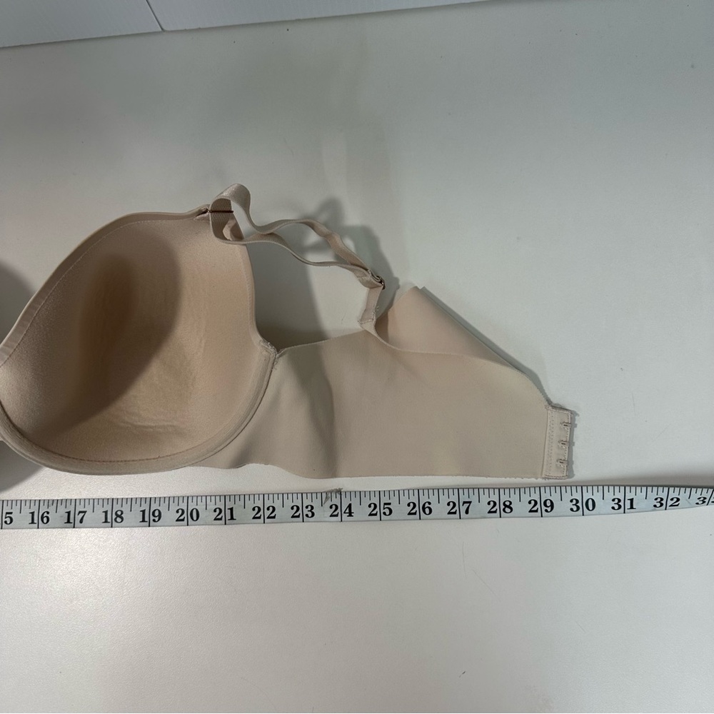 Soma Vanishing Back 360 Full Coverage Bra 38D Underwire Padded Beige soft - Picture 6 of 7